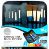 Juego de Pincel Natural Hair Brush Zip Case Daler Rowney C/10